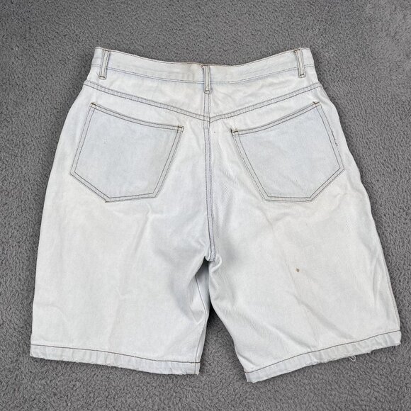 VTG Natural Stuff by Code Zero Light Wash Jean Shorts Sz 34 - Picture 2 of 6